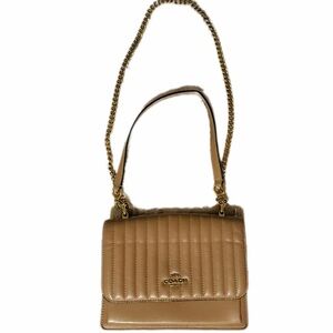 Coach Brown Quilted Shoulder Bag
